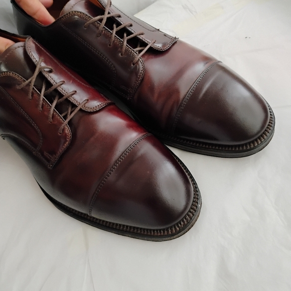 Brooks Brothers x Alden shell cordovan men\'s cap toe size 12D main image 14